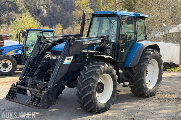 1998 New Holland 8160 - 4wd - Quicke 675 frontlaster  - 3 & 4 funksjon - clutchfritt vendegir - nylig full service