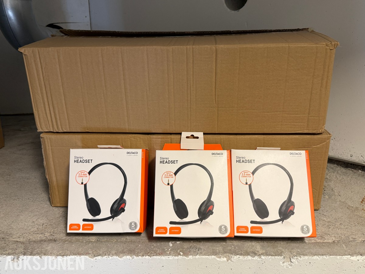 Stort Parti Deltaco HL-108 headset – INGEN MINSTEPRIS