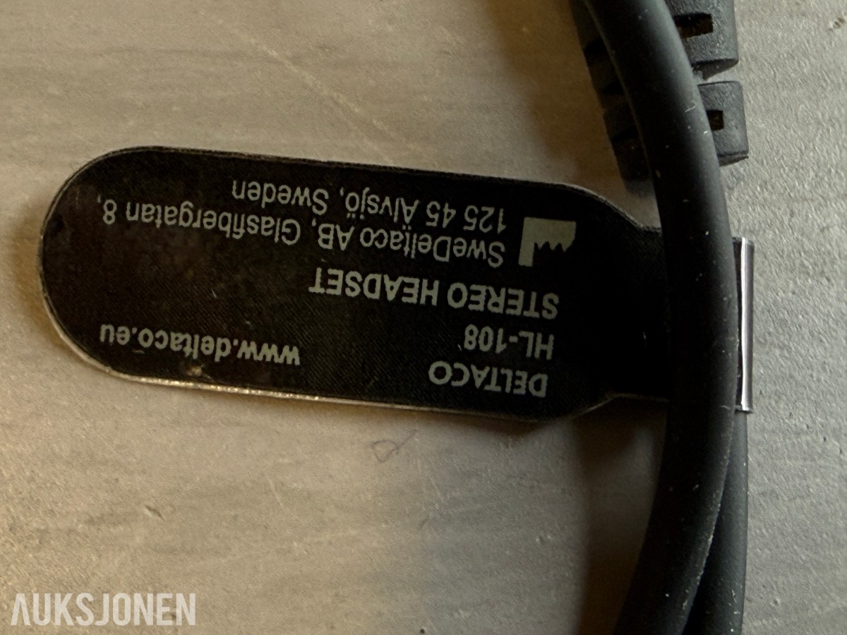 Stort Parti Deltaco HL-108 headset – INGEN MINSTEPRIS