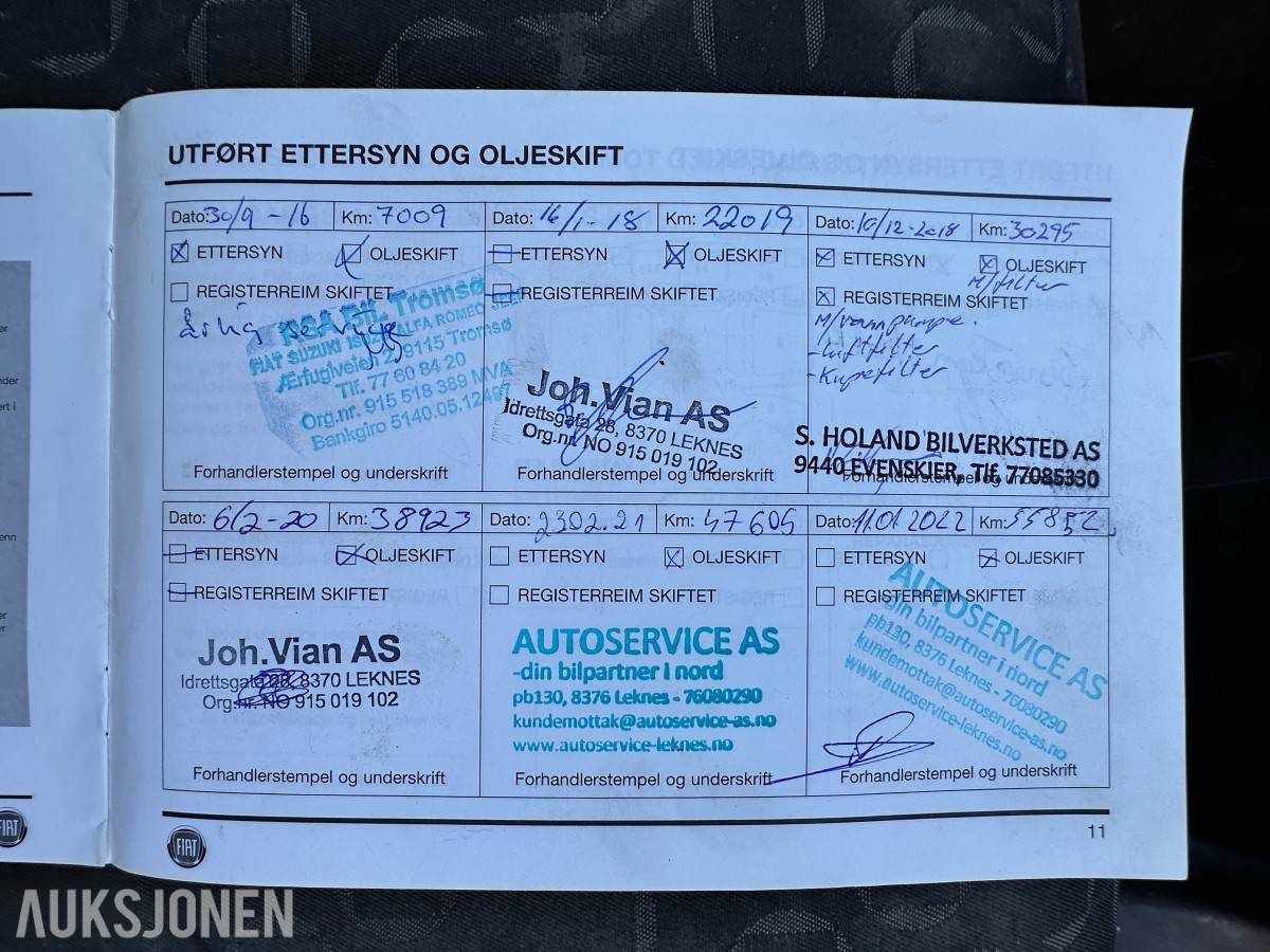 2015 Fiat DOBLO 1.6-90 D Rep.objekt, 83150km