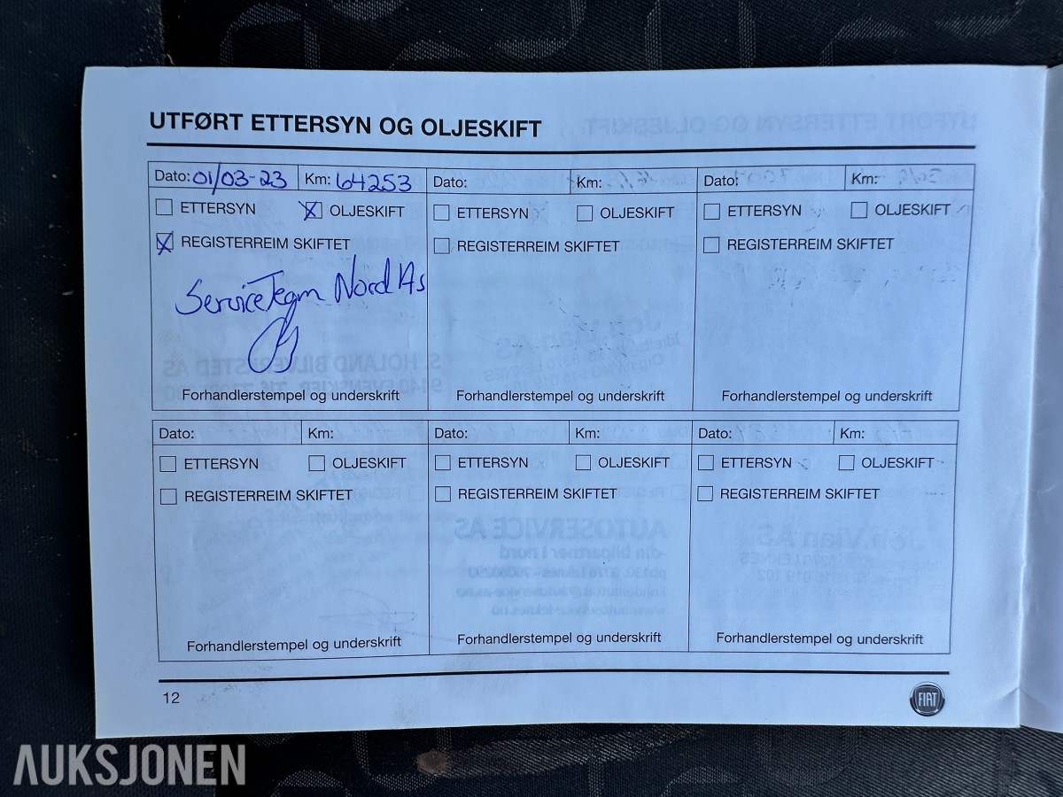 2015 Fiat DOBLO 1.6-90 D Rep.objekt, 83150km