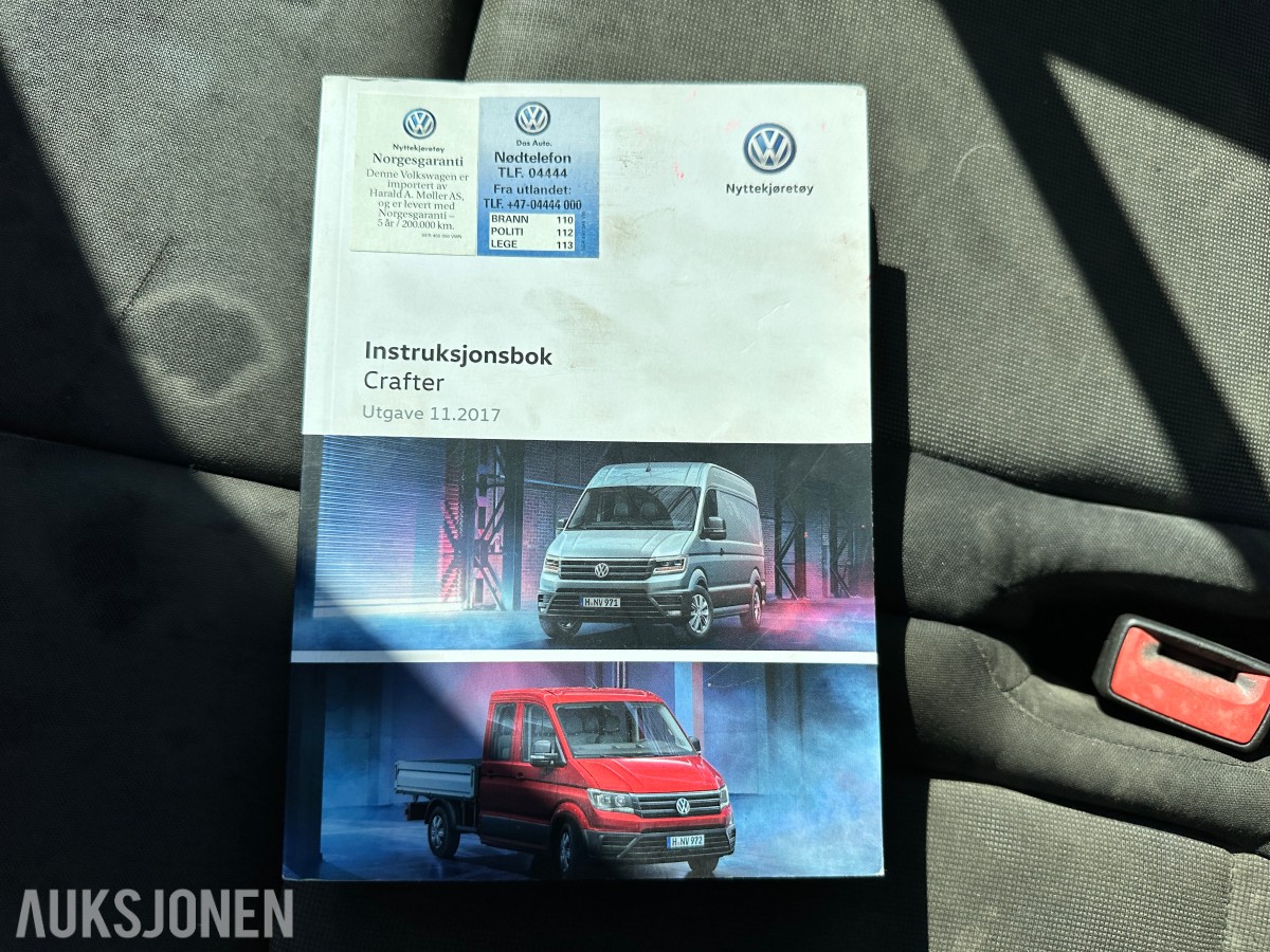 2018 Volkswagen Crafter 35 L3 2,0 TDI 177hk aut Repobjekt, 145300km