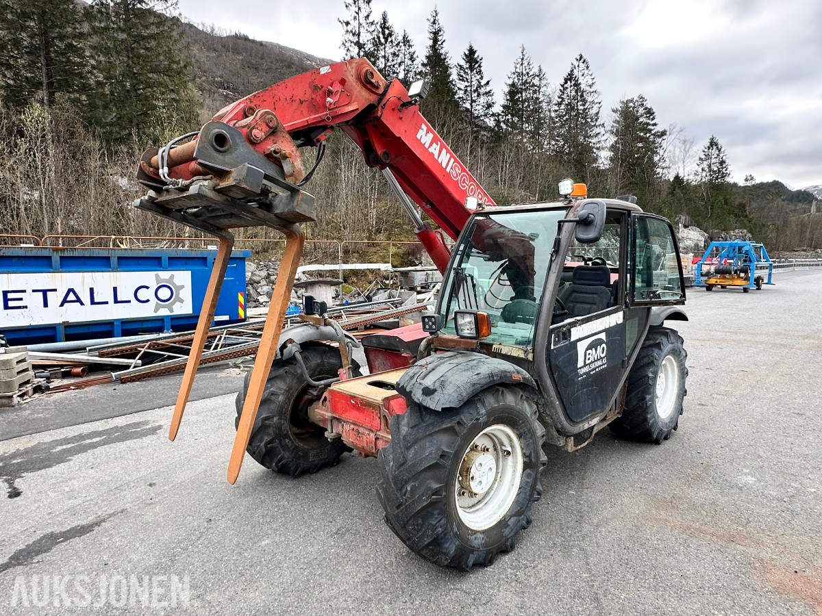 2001 Manitou MLT 526 Compact teleskoptruck, 14178 timer