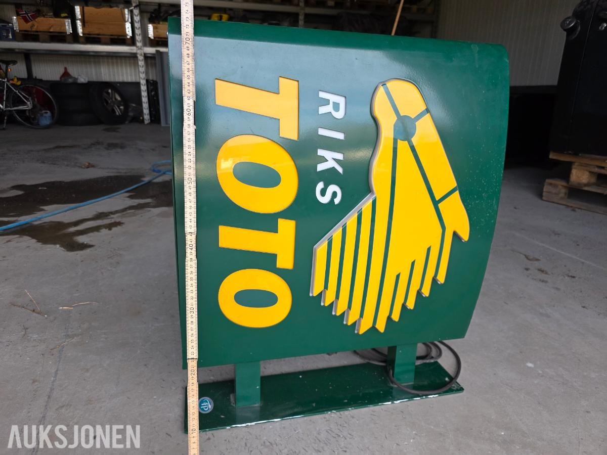 1900 Rikstoto lysskilt Rikstoto lysskilt