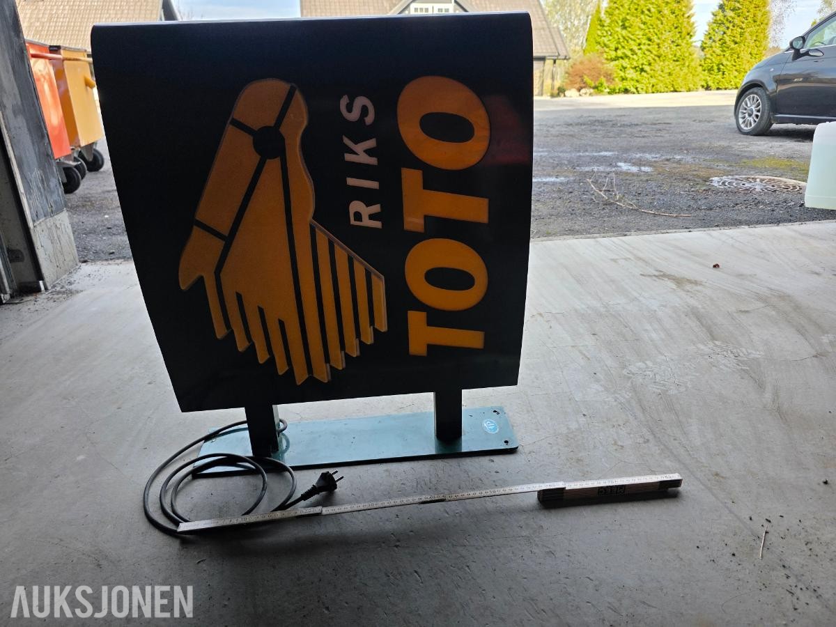 1900 Rikstoto lysskilt Rikstoto lysskilt