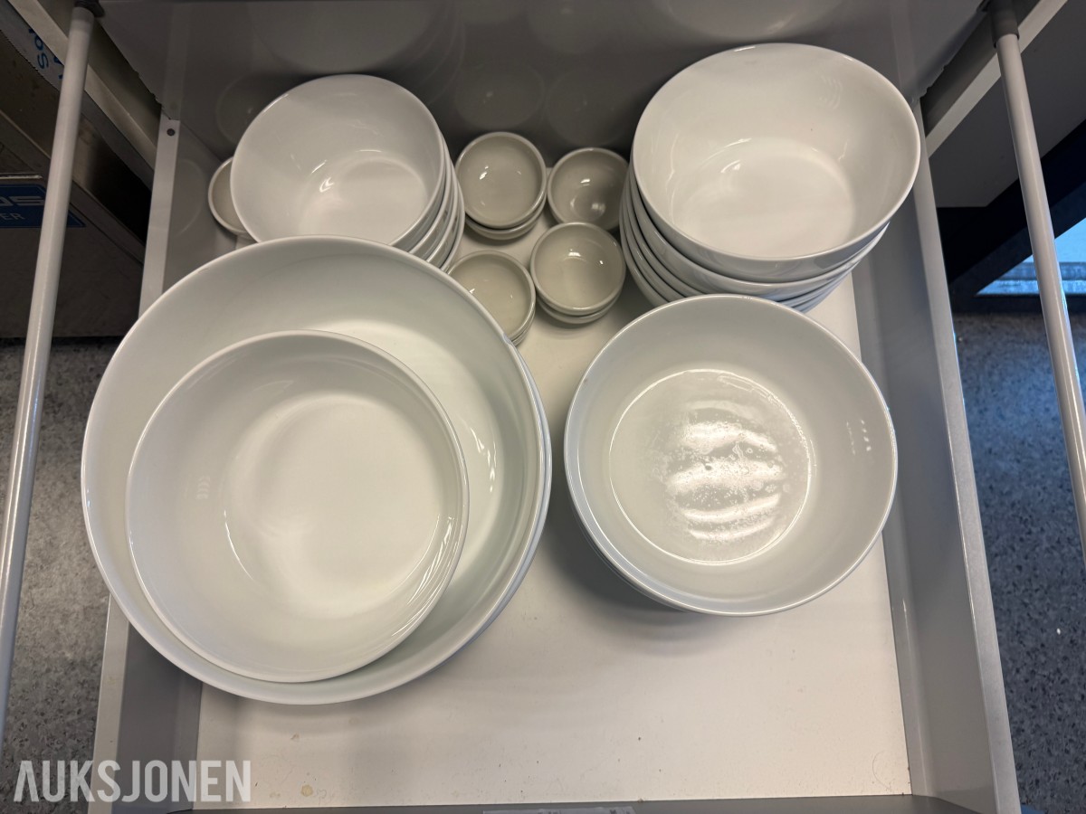Kjøkkenutstyr, serveringsartikler og inventar