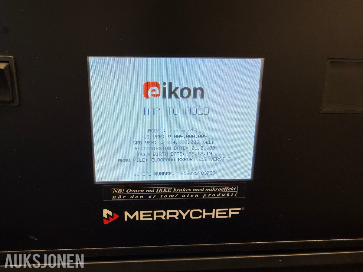 Merrychef eikon e1s høyhastighetsovn 230V