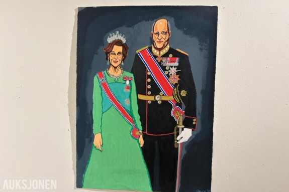 Billedkunst fra Richard Banks, til inntekt for Sykehusklovnene. Fra fengsel til Auksjon