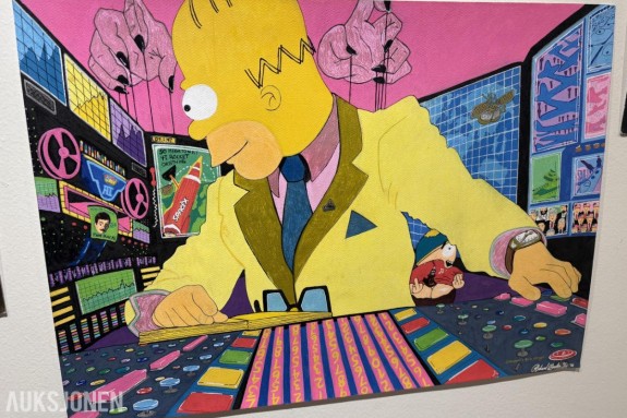 Billedkunst fra Richard Banks, til inntekt for Sykehusklovnene. Fra fengsel til Auksjon