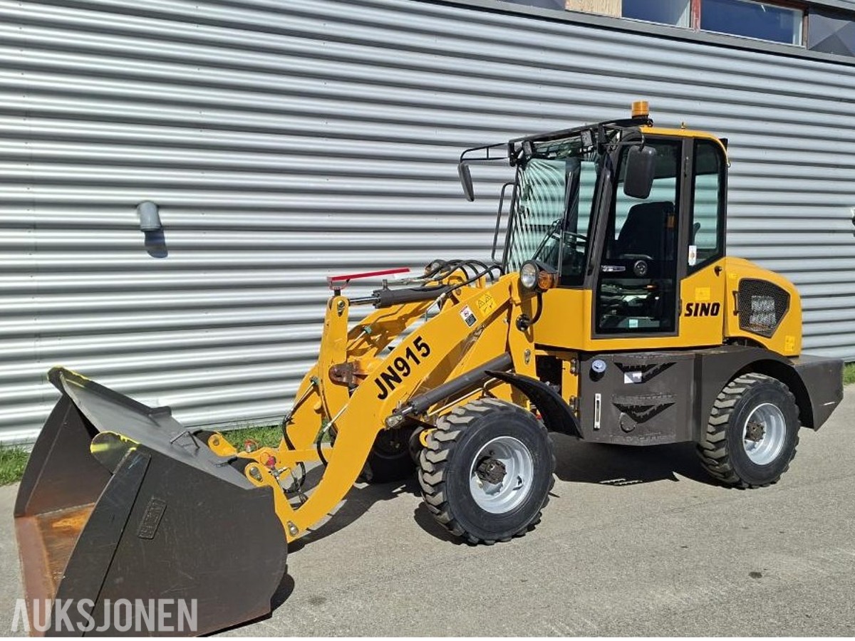 Hjullaster Sino JN915 - 2 Skuffer - 1 pallegaffel