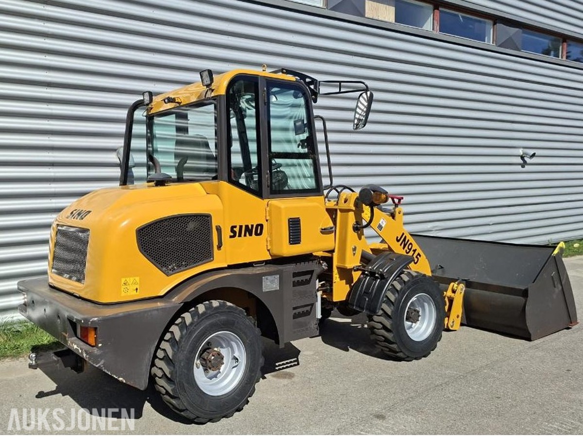 Hjullaster Sino JN915 - 2 Skuffer - 1 pallegaffel