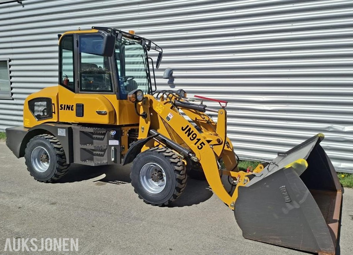 Hjullaster Sino JN915 - 2 Skuffer - 1 pallegaffel