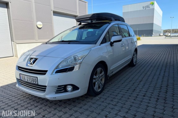 2010 Peugeot 5008 2.0 163hk  automat 7 seter hengerfeste takboks s+v dekk 
