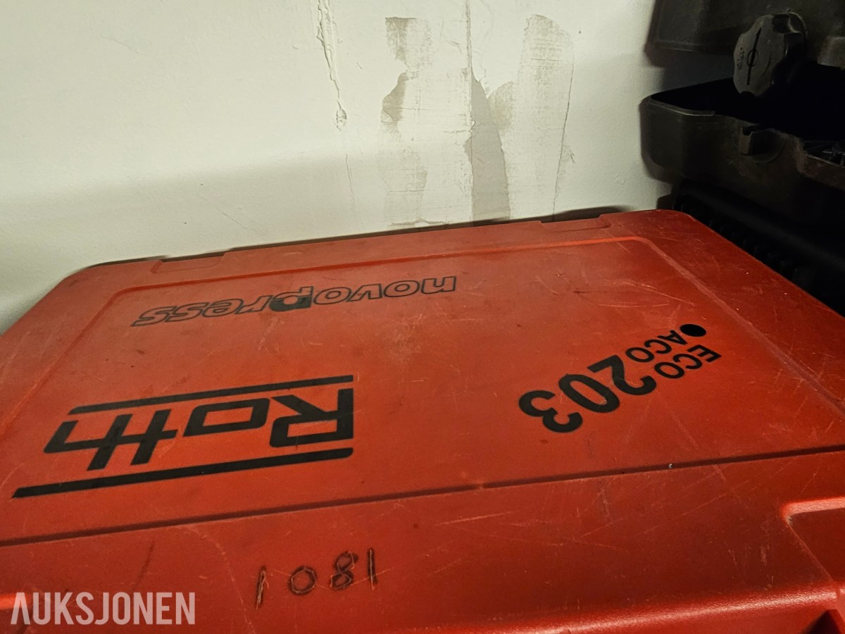 Roth novopress 203, 2 stk biltema krysslaser, Viega pressverktøy