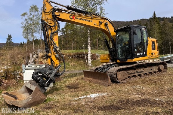 2022 Cat 313 Next gen gravemaskin - Xsite PRO GPS - CAT TRS 14 tiltrotator - Pusskuffe - Smalskuffe
