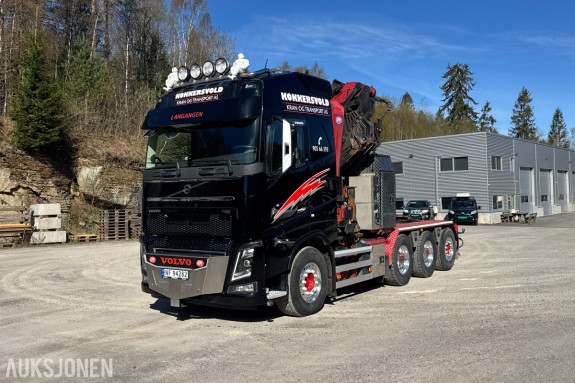 2019 Volvo FH16 750 hk Kranbil - med 50 tm HMF kran – 6 utskyt + jib - Kran trekker
