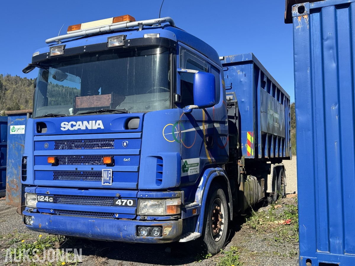 2002 Scania 470 R124GB 6X2*4NA Krokbil /m Kran