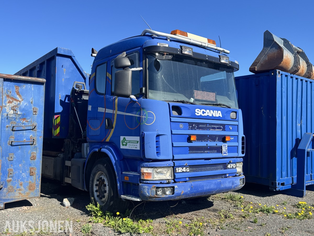2002 Scania 470 R124GB 6X2*4NA Krokbil /m Kran