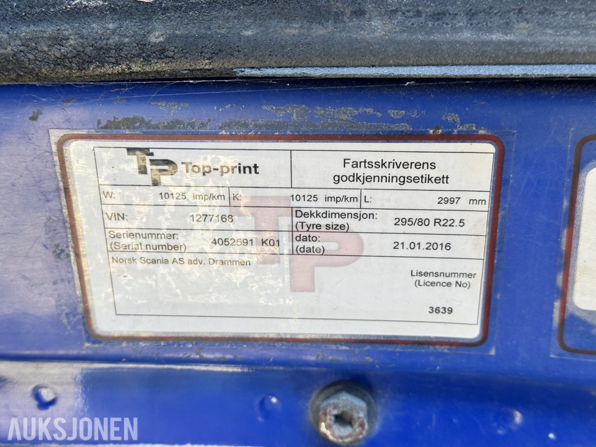 2002 Scania 470 R124GB 6X2*4NA Krokbil /m Kran
