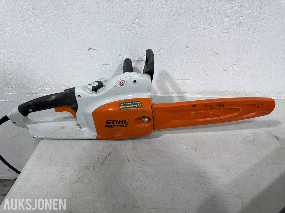 Parti motorsager og elektriske kjedesager – Stihl, Makita, Hikoki m.m.