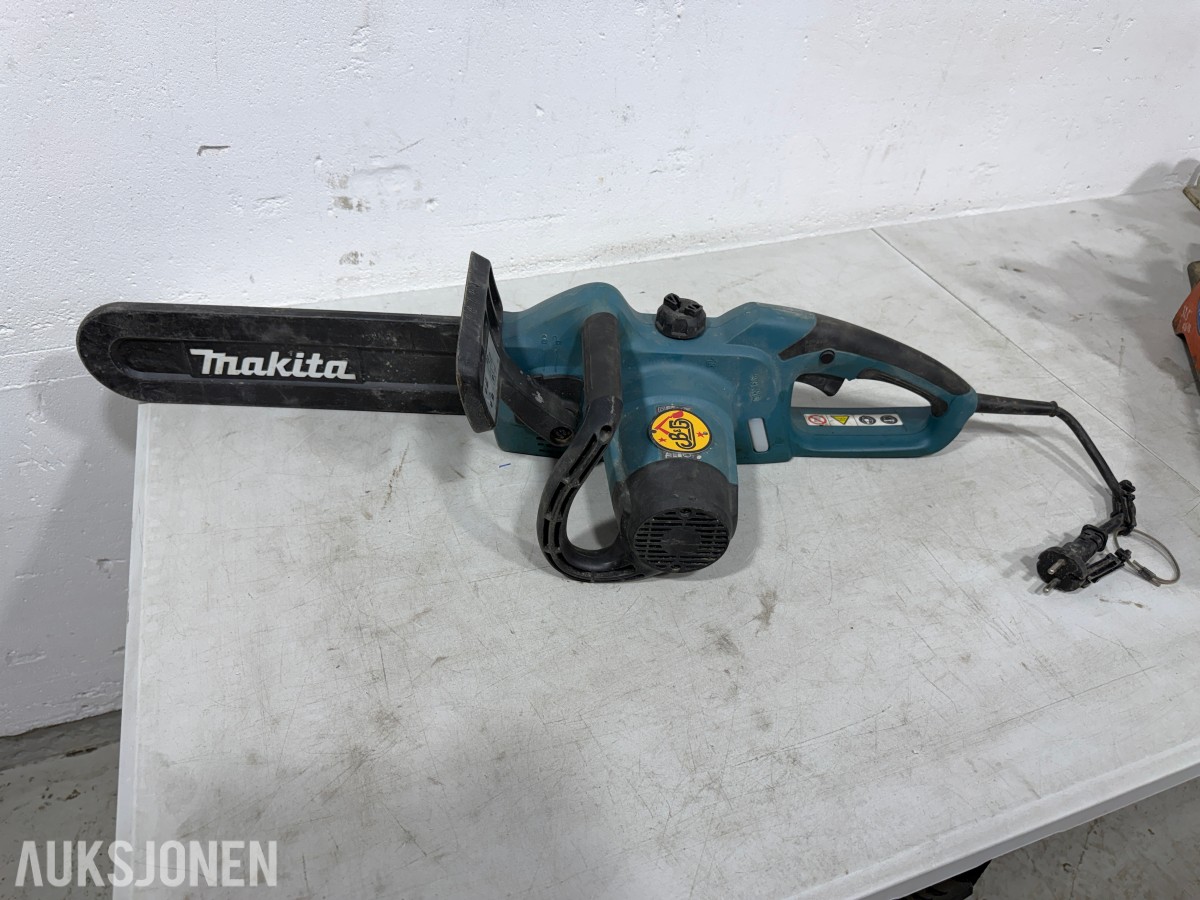 Parti motorsager og elektriske kjedesager – Stihl, Makita, Hikoki m.m.