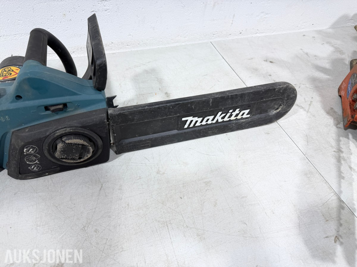 Parti motorsager og elektriske kjedesager – Stihl, Makita, Hikoki m.m.