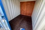 20 fot lagercontainer 2-delt med dør i hver ende.