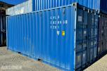 20 fot lagercontainer 2-delt med dør i hver ende.