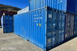 20 fot lagercontainer 2-delt med dør i hver ende.