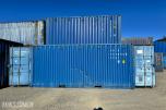 20 fot lagercontainer 2-delt med dør i hver ende.