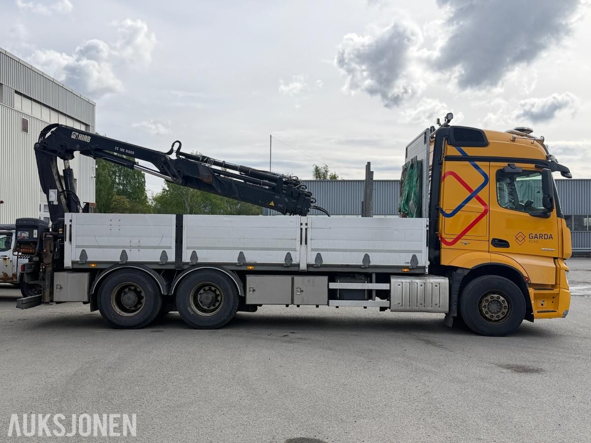 2014 Mercedes-Benz Actros kranbil / HIAB med fjernstyring / EURO 6