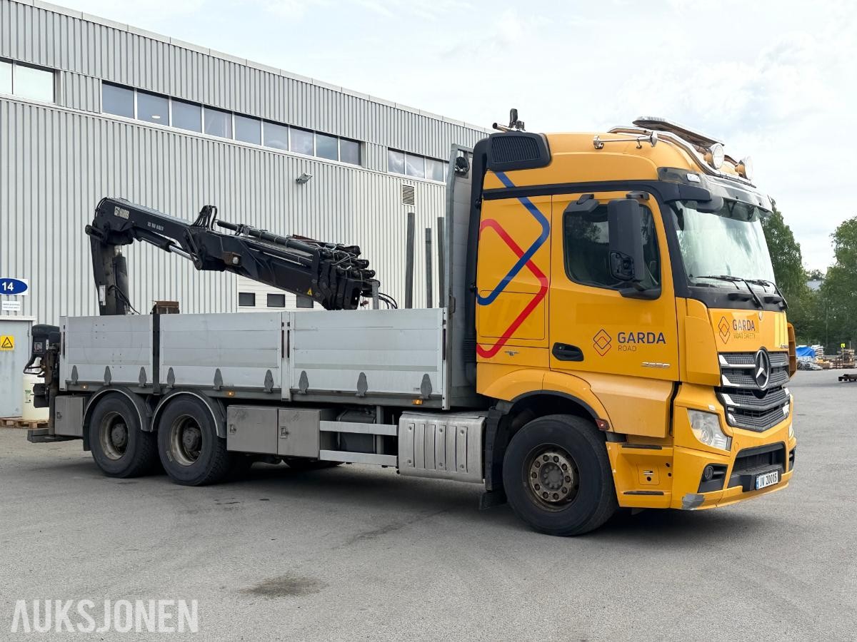 2014 Mercedes-Benz Actros kranbil / HIAB med fjernstyring / EURO 6