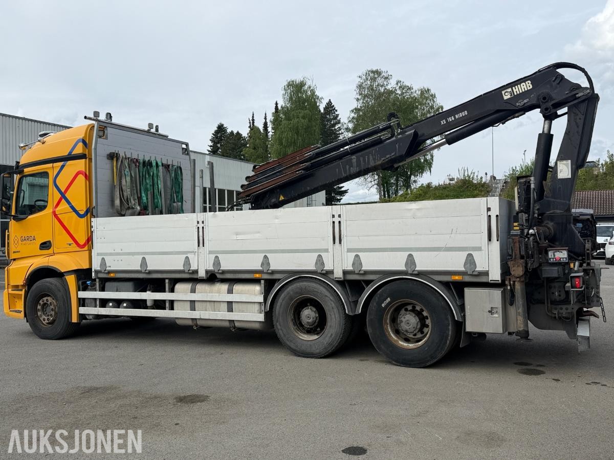 2014 Mercedes-Benz Actros kranbil / HIAB med fjernstyring / EURO 6