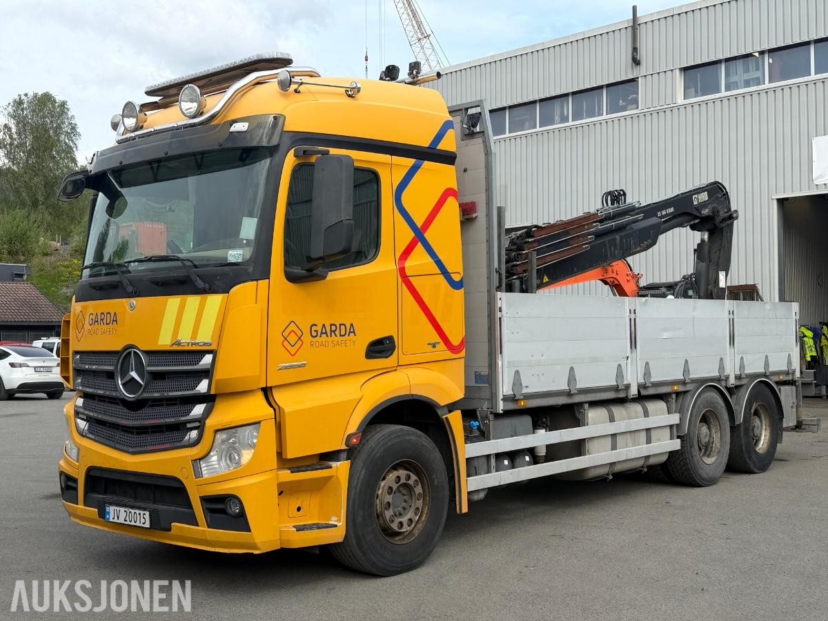 2014 Mercedes-Benz Actros kranbil / HIAB med fjernstyring / EURO 6