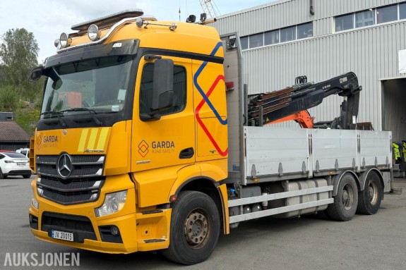 2014 Mercedes-Benz Actros kranbil / HIAB med fjernstyring / EURO 6