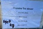 1 pall franske treskruer diverse str. 