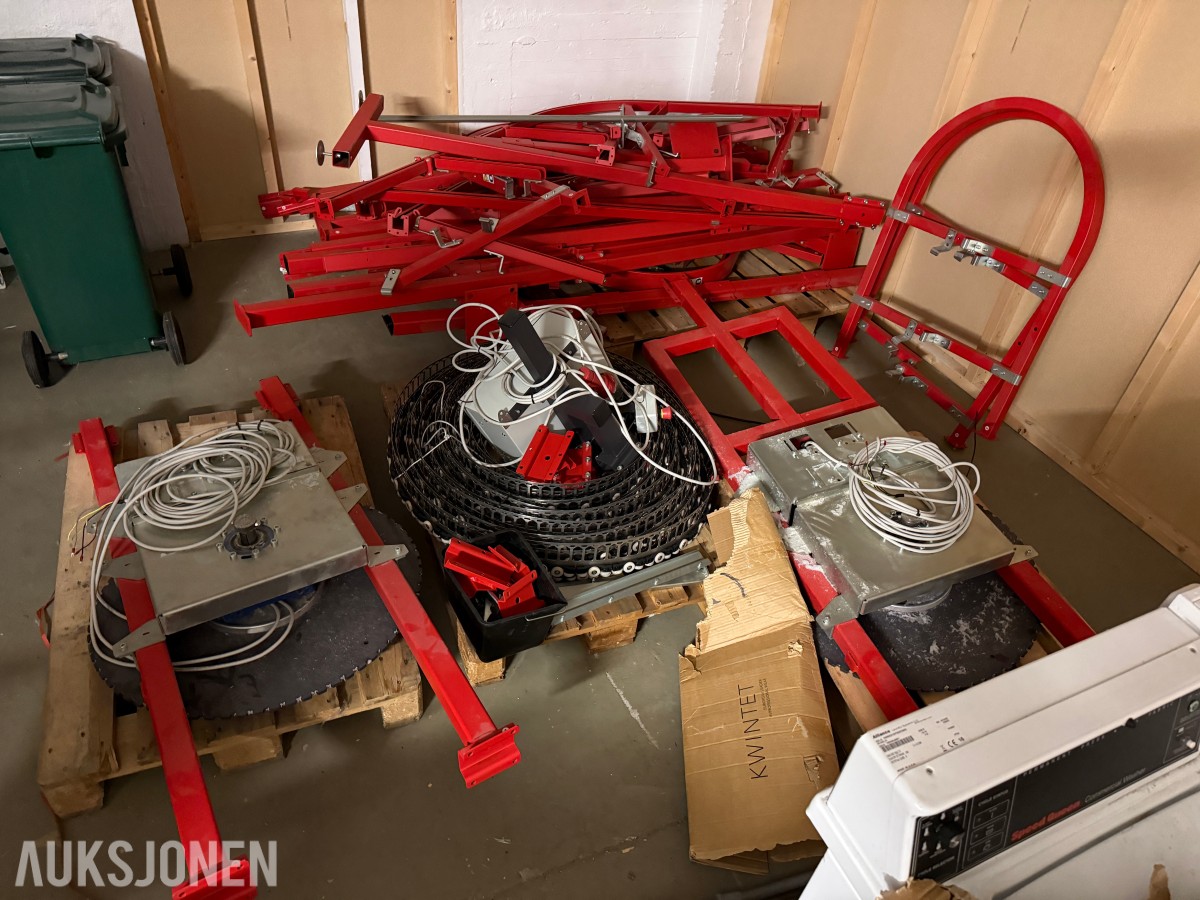 Metalprogetti hengebanesystem / transportsystem C70 for vaskeri