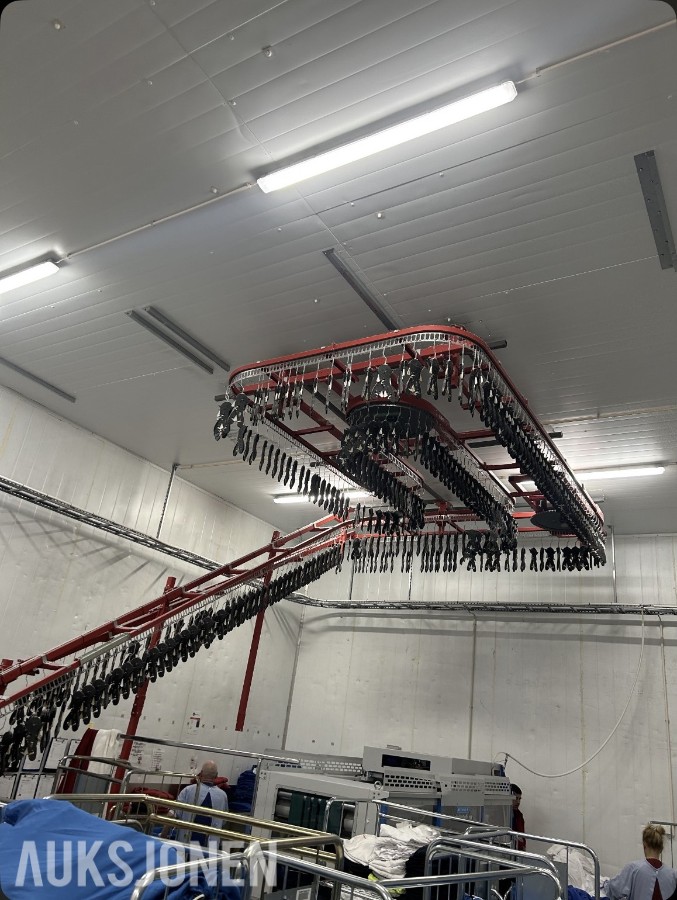 Metalprogetti hengebanesystem / transportsystem C70 for vaskeri