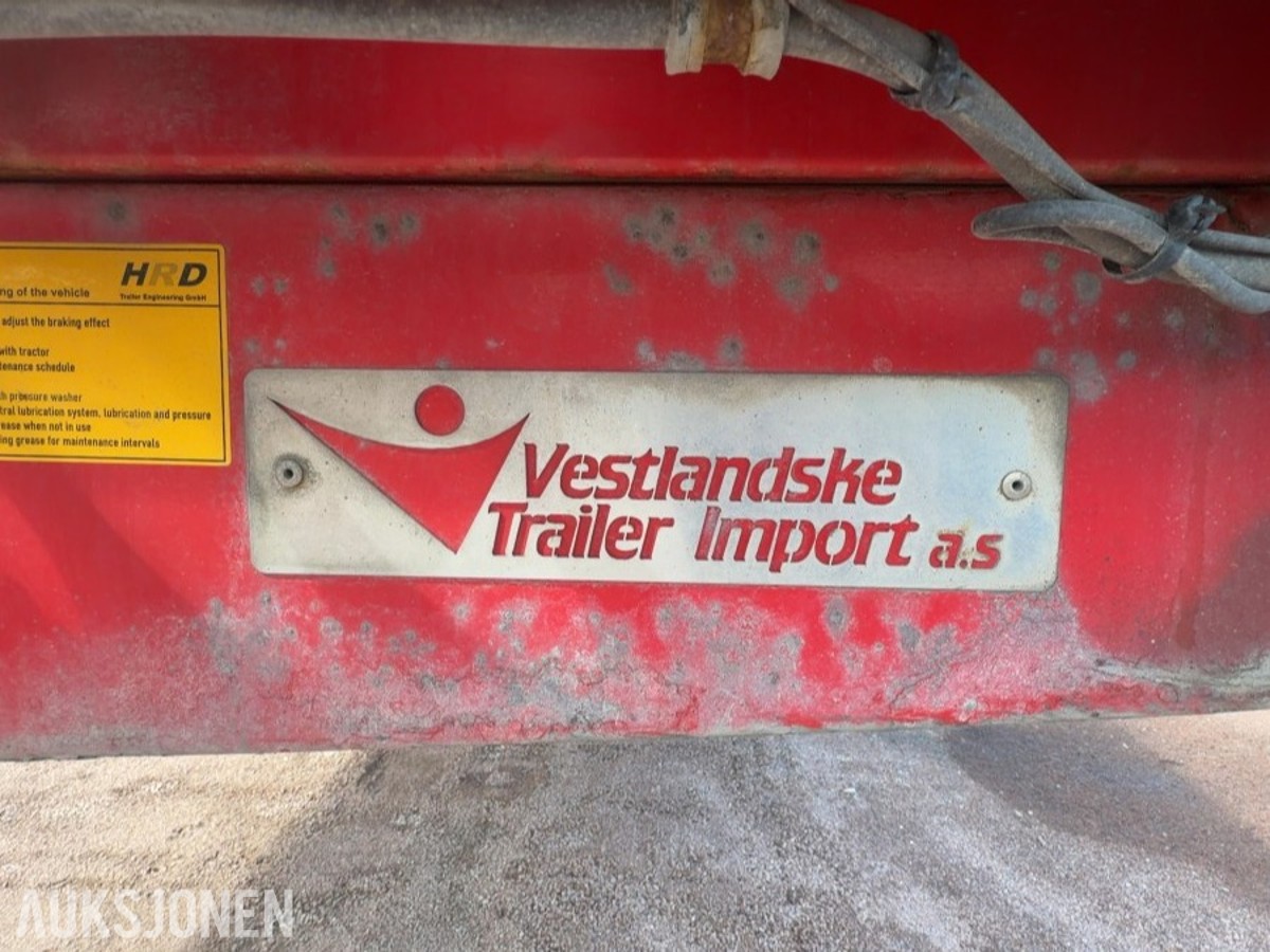 2016 HRD Uttrekksemitrailer / jumbo henger / Nylig EU-godkjent