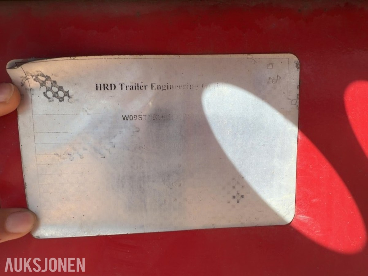 2016 HRD Uttrekksemitrailer / jumbo henger / Nylig EU-godkjent