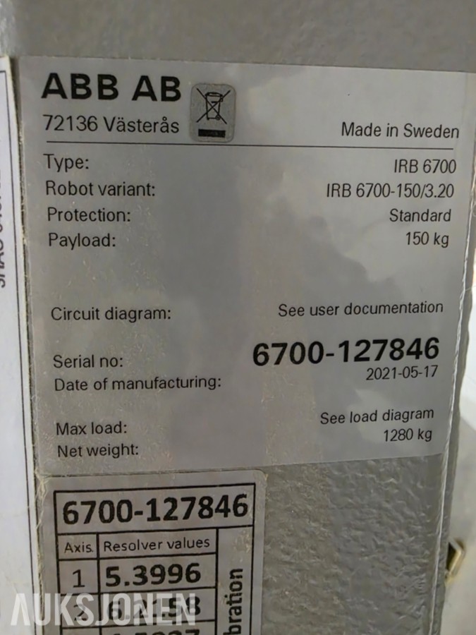 2021 Automasjonslinje Linje med robot og full styring