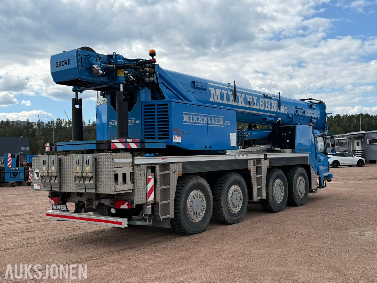 2019 GROVE - MOBILKRAN GMK 4100 med lav timeteller