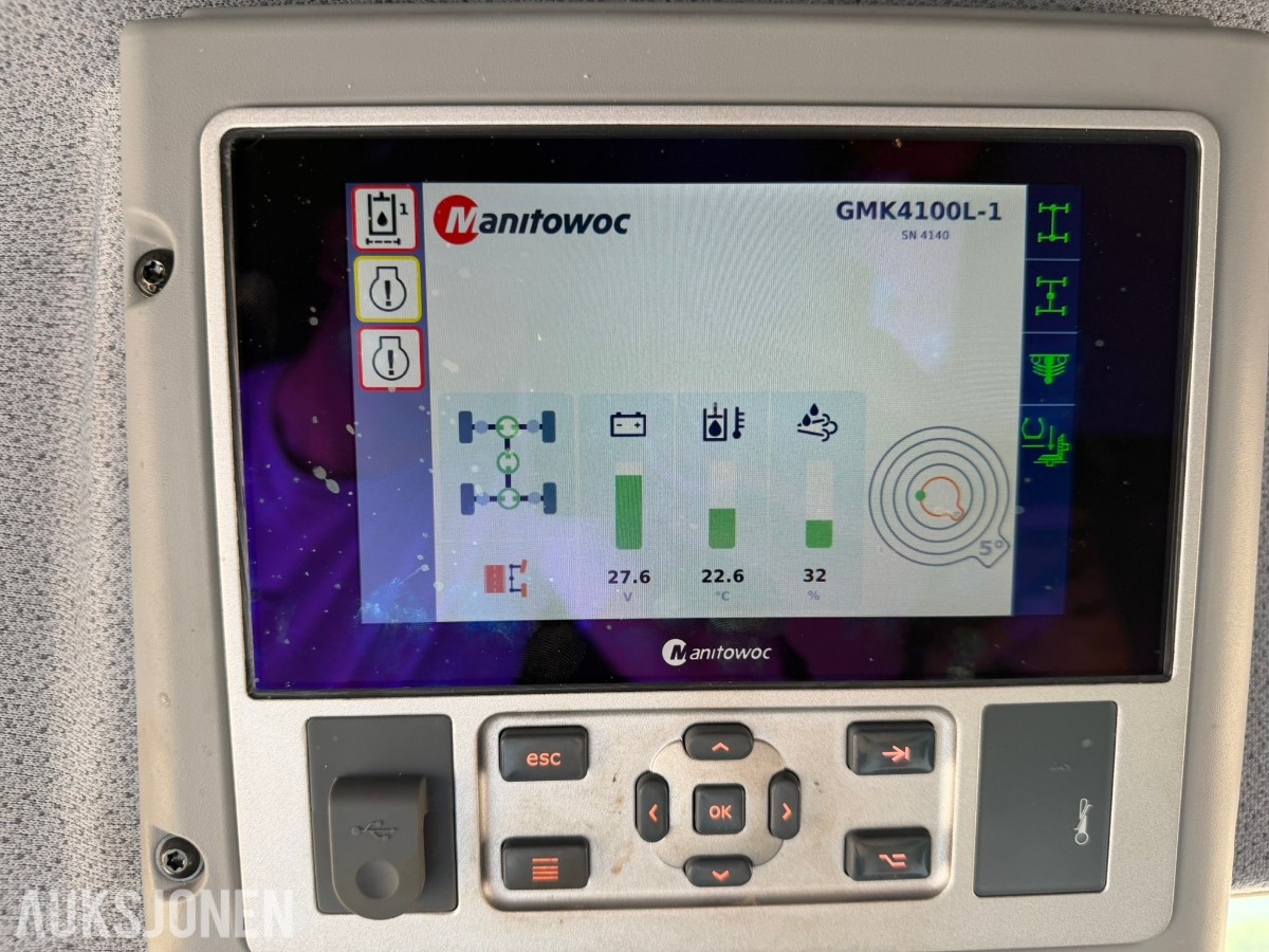 2019 GROVE - MOBILKRAN GMK 4100 med lav timeteller