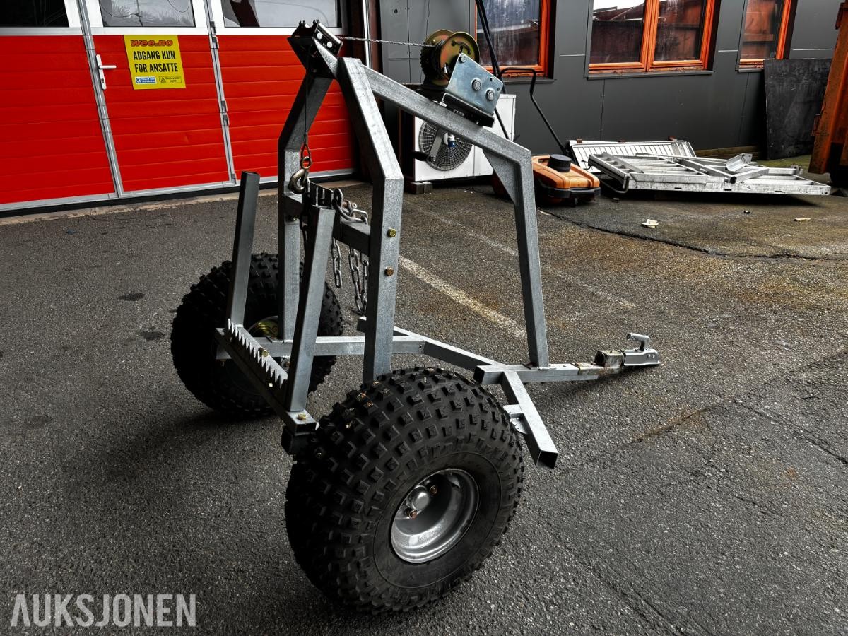 ATV TØMMERHENGER ca. 180 x 125 – Vinsj – Kraftige dekk
