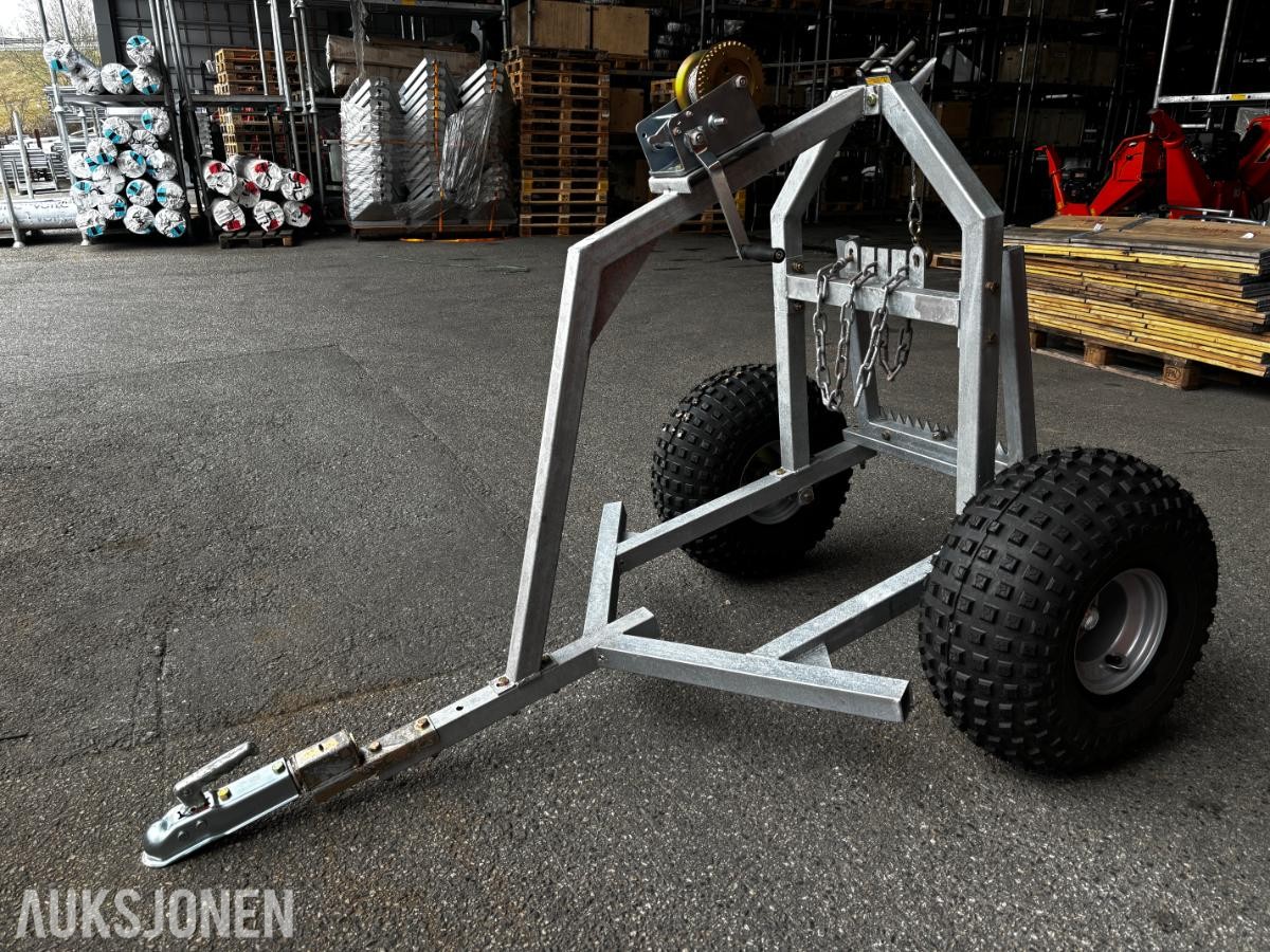 ATV TØMMERHENGER ca. 180 x 125 – Vinsj – Kraftige dekk