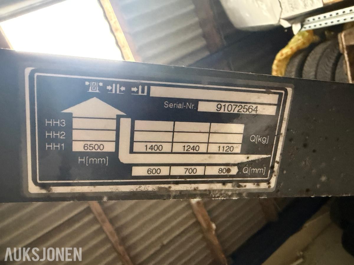 Jungheinrich ETV 214 skyvemasttruck selges