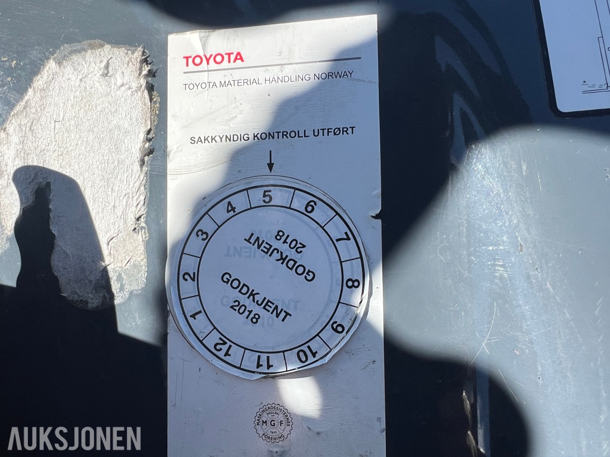 2008 Toyota 7FBEF13 - Batteridrevet Gaffeltruck kunn: 1318 t
