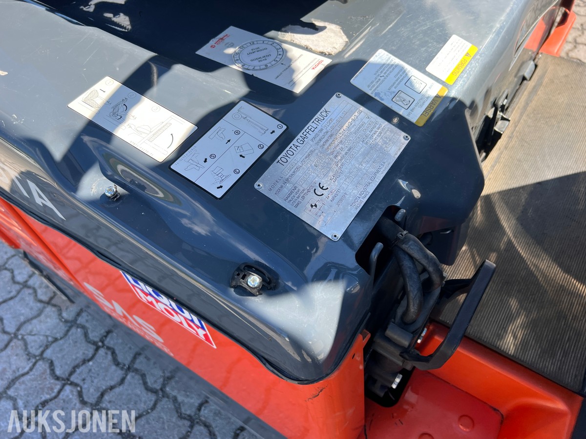 2008 Toyota 7FBEF13 - Batteridrevet Gaffeltruck kunn: 1318 t