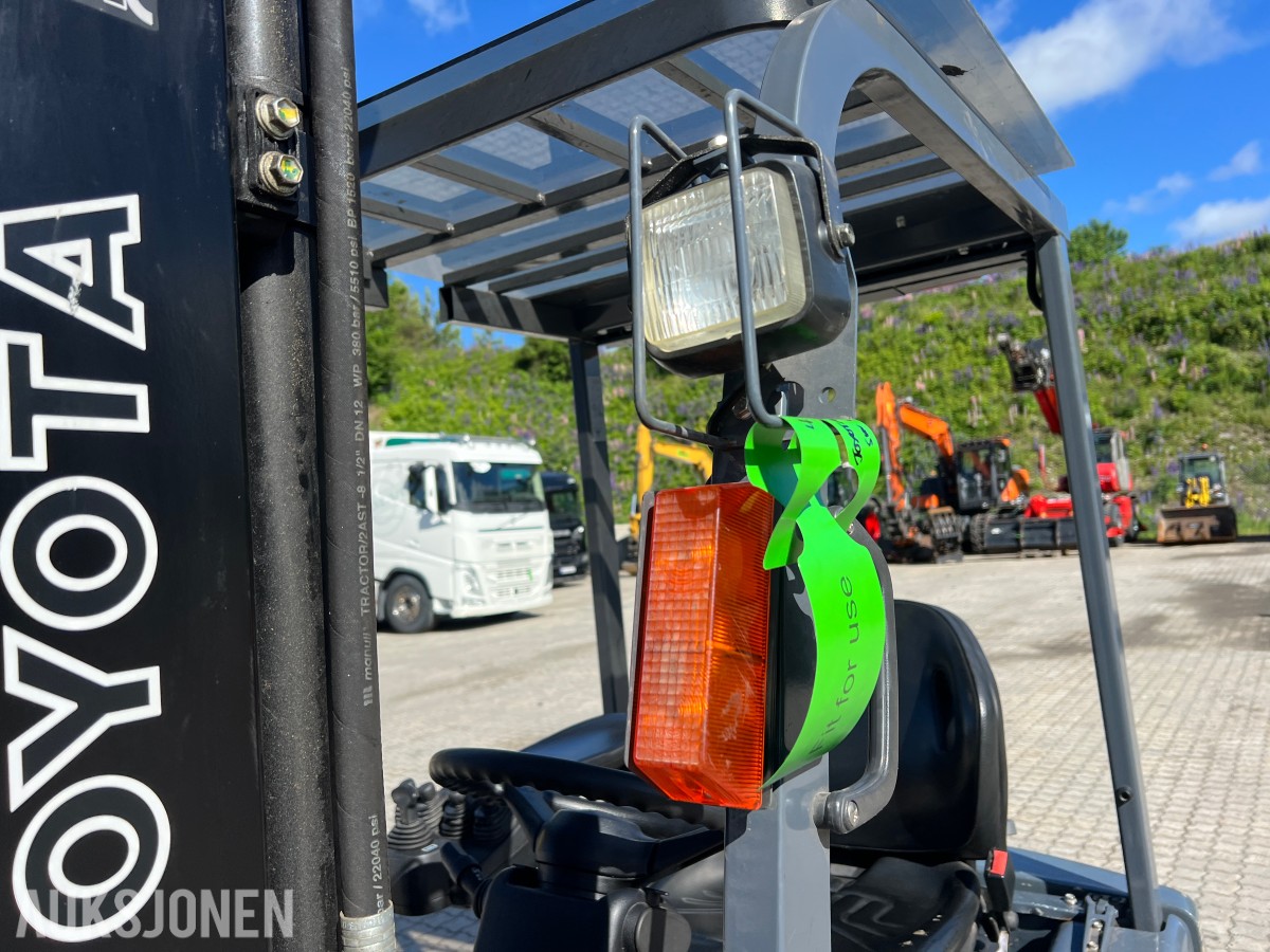 2008 Toyota 7FBEF13 - Batteridrevet Gaffeltruck kunn: 1318 t