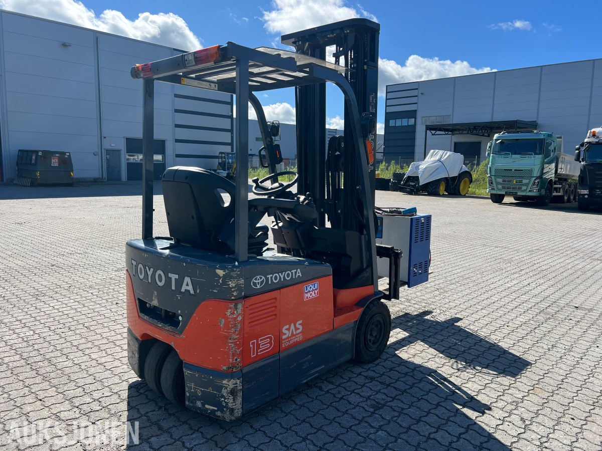 2008 Toyota 7FBEF13 - Batteridrevet Gaffeltruck kunn: 1318 t
